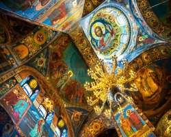 The church was built in a traditional Russian style which was suggested by Alexander III to protect it from the western impact of Petersburg but it po